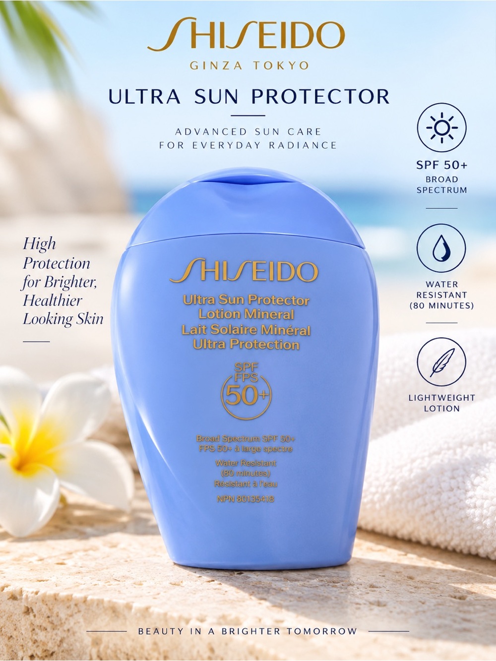 Shiseido Ultra Sun Protector Mineral Lotion EXP: SE 2028 $52